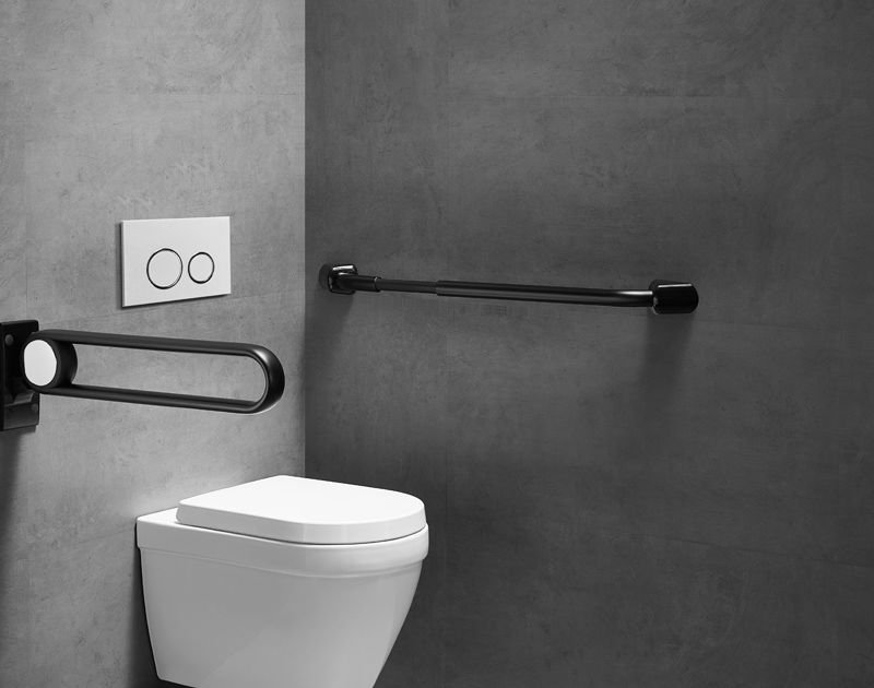 Precise measurement of grab bar height during installation