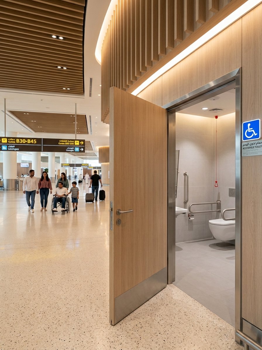handicapped toilet on Airport in the UAE