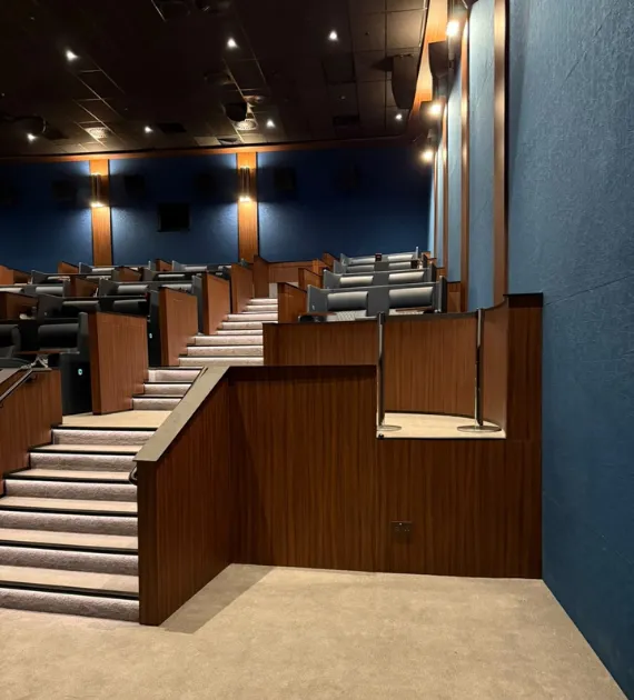 Flex Access installed an Elevex wheelchair platform lift at VOX Cinemas Yas Mall, Abu Dhabi - Before