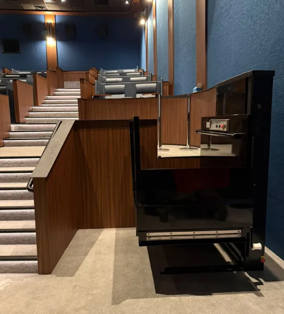Flex Access installed an Elevex wheelchair platform lift at VOX Cinemas Yas Mall, Abu Dhabi - 00007